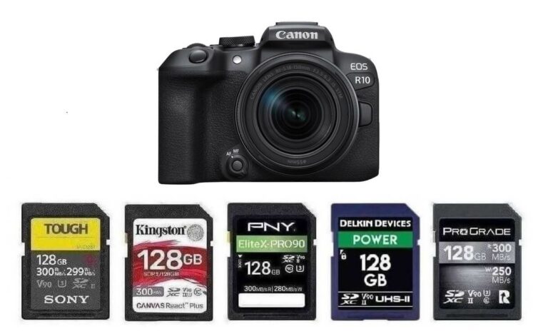 Best Memory Cards for Canon EOS R10