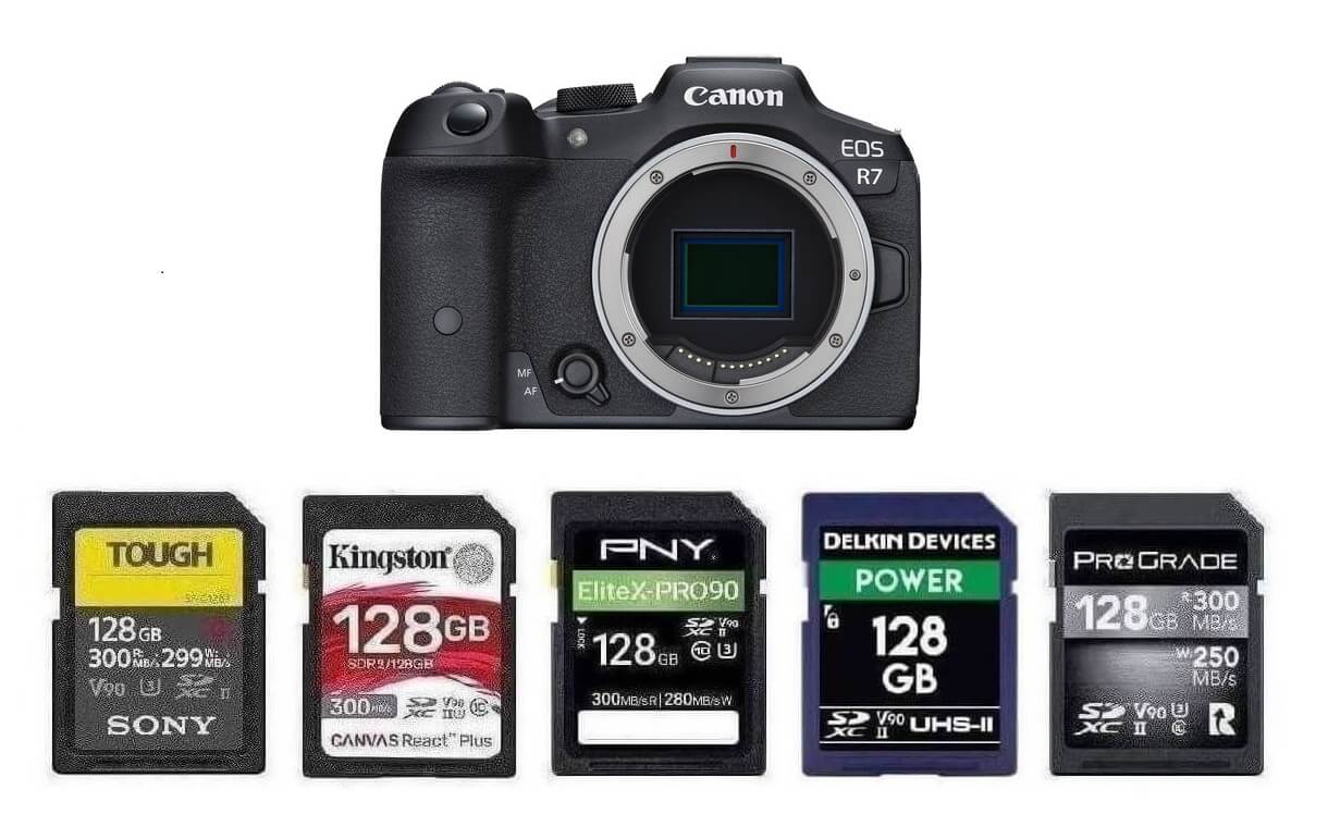 Best Memory Cards for Canon EOS R7 Camera Lookout