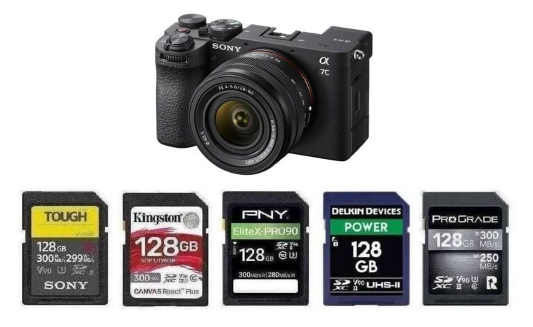 Best Memory Cards for Sony a7C II