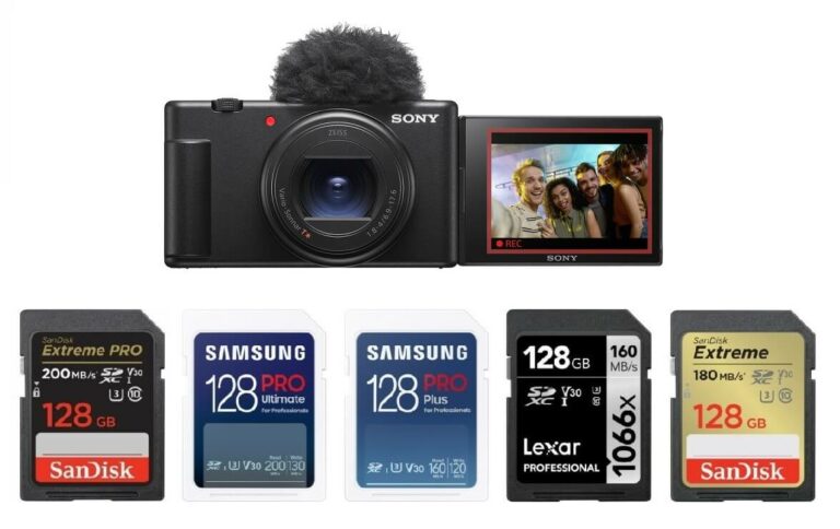 Best Memory Cards for Sony ZV-1 II
