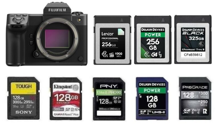 Best Memory Cards for Fujifilm GFX 100 II